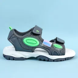 Cute Walk by Babyhug Sandals with Velcro Closure - Grey image 4