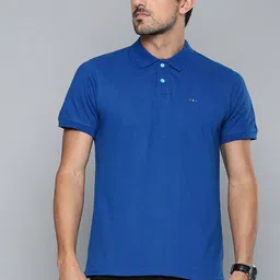Organic Chics Men Anti Odour Solid Polo Collar Cotton T-shirt-picture-15