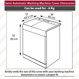 The Furnishing Tree Multi Plastic Washing Machine Cover image 4