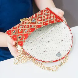 Kuber Industries Set Of 2 Embroidered Envelope Clutches image 5