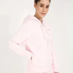 Tommy Hilfiger Light Pink Relaxed Fit Hoodie image 3