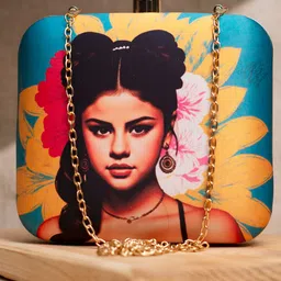 ARTKLIM Printed Box Clutch image 1