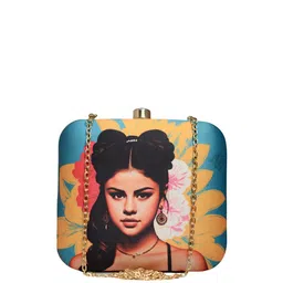 ARTKLIM Printed Box Clutch image 2