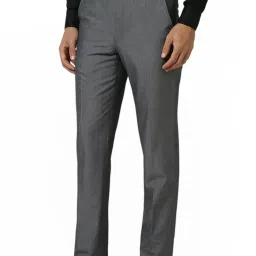 Van Heusen Grey Slim Fit Trousers image 3