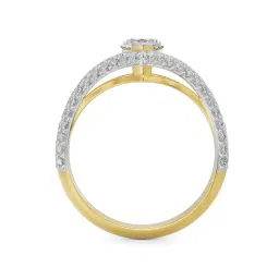 Emori 14k Yellow Gold & Diamond Marquise Cut Bridal Ring image 3