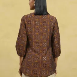 Rangriti Mustard Blended Printed Kurti image 2