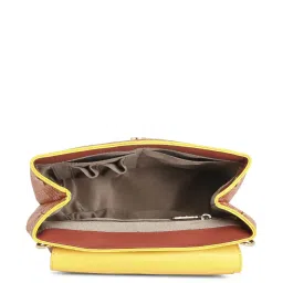 Eume Dragonfly Hot Sauce Red Leather Printed Convertible Backpack image 3