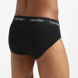 Calvin Klein Underwear Black & Diamond Cotton Slim Fit Logo Printed Briefs image 3