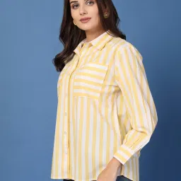 Style Quotient Yellow Stripes Shirt image 3