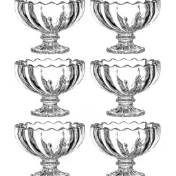 Roxx Transparent Glass Dessert Bowl - Set of 6 image 3