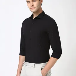 Peter England black Solid Shirts image 3