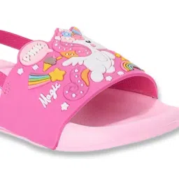 Pantaloons Junior Kids's Pink Back Strap Sandals image 4