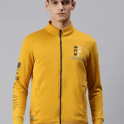 showoffff SHOWOFF Yellow Cotton Slim Fit Printed Jackets-picture-21