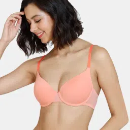 Zivame Pink Medium Coverage Under-Wired T-Shirt Bra-picture-14