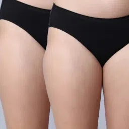 Gracit Black Cotton Panties - Pack Of 2-picture-19