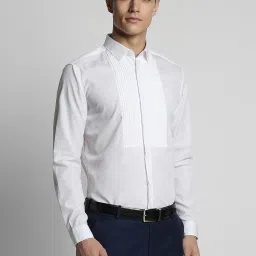 Peter England White Slim Fit Shirt image 3