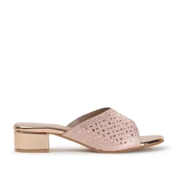 Carlton London Women's Rose Gold Casual Sandals image 3