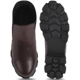 Shoetopia Women's Brown Chelsea Boots image 3