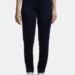 Jockey MW54 Women's Microfiber Fabric Straight Fit Trackpants with Stay Dry Treatment-picture-14