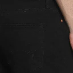 American Eagle Black Skinny Fit Distressed Jeans image 3