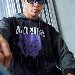 Bewakoof Men Grey Fleece Relaxed Fit Graphic Sweatshirt-picture-32