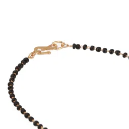 Aatmana Rose Gold-Plated Beaded & AD-Studded Mangalsutra image 3