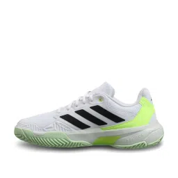 Adidas Men's CourtJam Control 3 White Tennis Shoes image 3