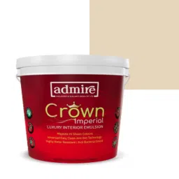 ADMIRE PAINTS CROWN IMPERIAL Luxury Interior Emulsion 10 L Capacity Light Butter-N-picture-39