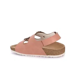 BIZZARO Women Buckle Open Toe Flats with Airmax Sole image 2