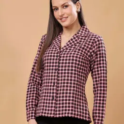 Cation Black & Red Cotton Chequered Shirt image 3