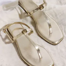 TRYME Women's Golden Back Strap Sandals-picture-27