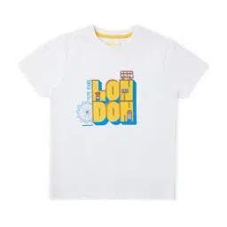 Pepe Jeans Kids White Graphic Print T-Shirt-image-71