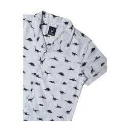 Allen Solly Junior Grey Printed Shirt image 3
