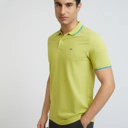 Park Avenue Green Slim Fit Polo T-Shirt image 3