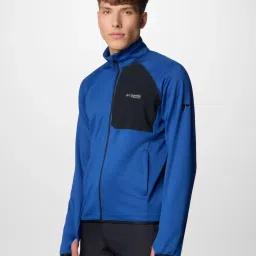 Columbia Mountain Blue Regular Fit Colour Block Jacket image 3