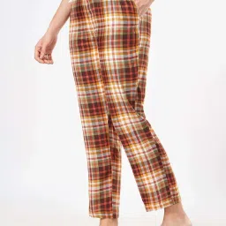 Dreamz by Pantaloons Multicolored Chequered Pyjamas image 3
