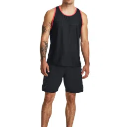 Under Armour Black Slim Fit Printed Tank Tee image 3