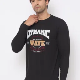 Duke Black Regular fit Embroidered Sweatshirt image 3