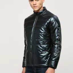 Pepe Jeans Navy Blue Regular Fit Quilted Jacket image 3