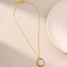 AQUASTREET 18K Gold-Plated Lisa Luxe Pendant Chain image 1