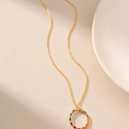 AQUASTREET 18K Gold-Plated Lisa Luxe Pendant Chain image 2