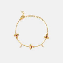 Shaya 925 Silver Forever United Gold Plated Bracelet for Women-image-21