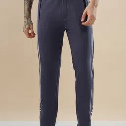 Status Quo Men Side-Striped Drawstring Waist Mid-Rise Track Pants-picture-11