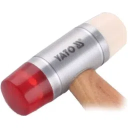 Yato Pu and Nylon Hammer with Wood Handle 28 mm, YT-4631 image 3