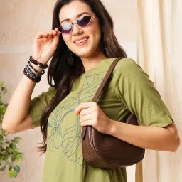 Globus Green Cotton Embroidered A Line Kurti-image-67