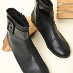Rocia by Regal Women's Black Casual Booties-picture-1