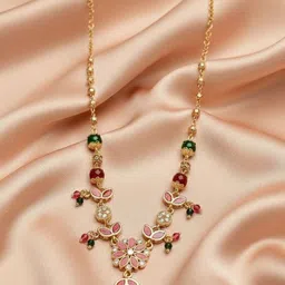 SZN Brass Gold-Plated Handcrafted Necklace image 3