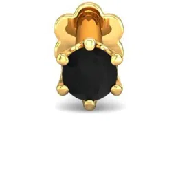 Candere By Kalyan Jewellers Peacock Collection 18k Yellow Gold Nosepin for Women-picture-17