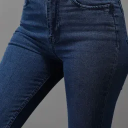 SHOWOFFFF Clean Look Blue Skinny Fit Jeans image 5