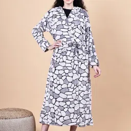 Secret Wish Grey Fur Winter Robe-image-63